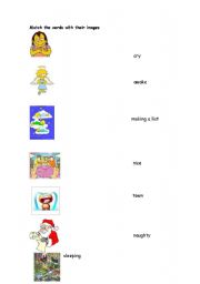 English Worksheet: Santa Claus is Coming to town