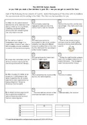 English Worksheet: Stupid People Awards