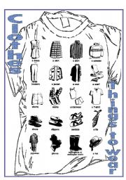 English Worksheet: Clothes