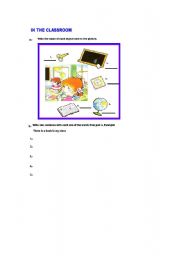 English worksheet: In the classroom