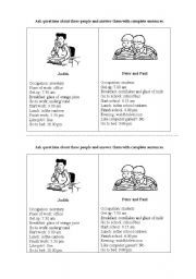 English Worksheet: Simple Present Questions and Answers