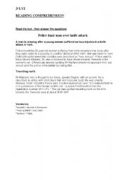 English Worksheet: a newspaper article 