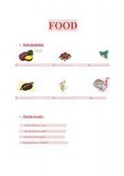 English worksheet: Food (meat)