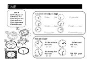 English Worksheet: TIME