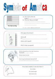 English Worksheet: Symbols of America (1)