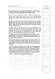 English Worksheet: Reading Comprehension