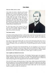 English Worksheet: Famous Outlaws