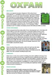 English Worksheet: Oxfam