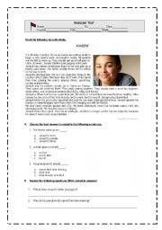 English Worksheet: JOSEPH`S daily routine, Leisure activities