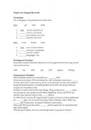 English worksheet: PAST SIMPLE