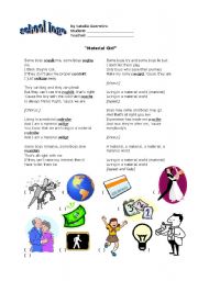 English Worksheet: Material Girl