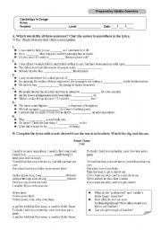 English Worksheet: Cake - Never There