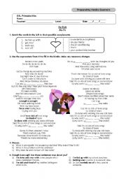 English Worksheet: So Sick - Ne-Yo