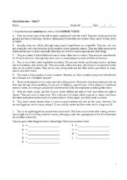 English Worksheet: passive voice