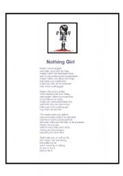 English worksheet: Nothing girl poem