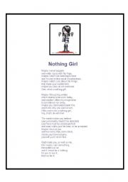 English Worksheet: Nothing girl poem