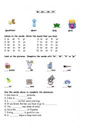 Phonics worksheet-