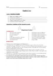 English worksheet: Esl test