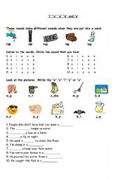 English Worksheet: phonics- vowel sounds