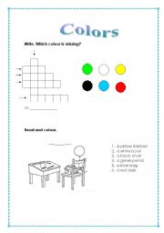 English worksheet: Colors