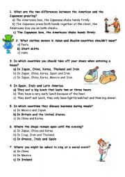 English Worksheet: Quiz good manners