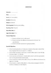 English worksheet: how to write report