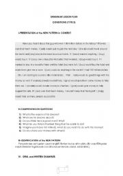 English Worksheet: second conditional 