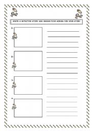 English worksheet: narrative writing