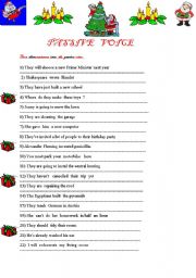 English Worksheet: Passive voice 