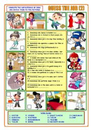 English Worksheet: Guess the job (2)