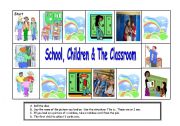 English Worksheet: The Rainbow School, Children & The Classroom