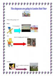 English Worksheet: THE SIMPSONS ARE GOING TO ENGLAND
