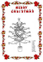 Color the Christmas tree