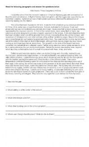 English Worksheet: composition skills part 2