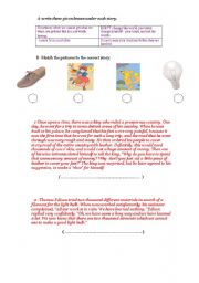 English worksheet: moral stoies