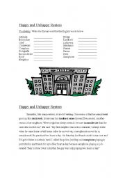 English Worksheet: Happy and Unhappy Renters