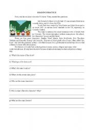 English Worksheet: My favorite tv show: South Park