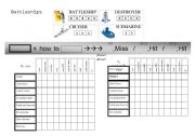 English Worksheet: Battleships - how to...