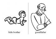 English worksheet: family member 1/2