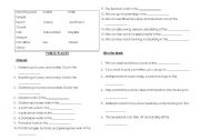 English worksheet: PUBLIC PLACES