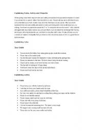English worksheet: english for guides part3