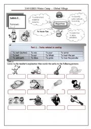 English Worksheet: pancakes  / verbs (1 of 2)