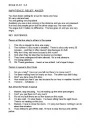 English Worksheet: ROLE PLAY 3 of 3