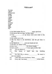 English worksheet: Vocabulary