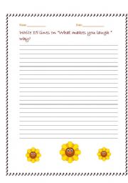 English worksheet: Laugh And Tell