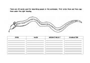 English Worksheet: Adjectives describing people