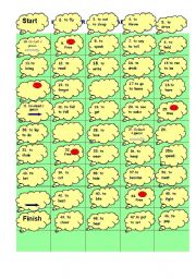 irregular verbs board game