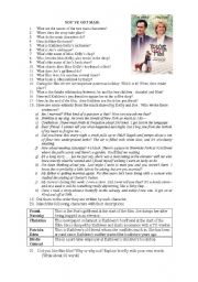 English Worksheet: a worksheet on the film Youve Got Mail