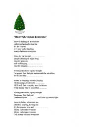 English worksheet: Merry Christmas Everyone
