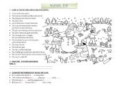 English Worksheet: WINTER FUN